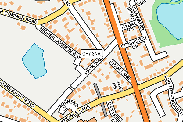 CH7 3NA map - OS OpenMap – Local (Ordnance Survey)