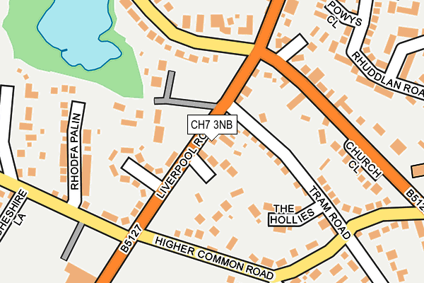 CH7 3NB map - OS OpenMap – Local (Ordnance Survey)