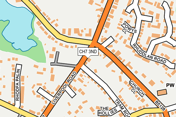 CH7 3ND map - OS OpenMap – Local (Ordnance Survey)