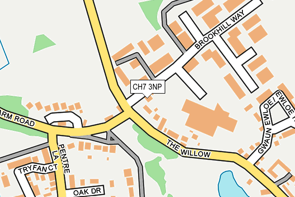 CH7 3NP map - OS OpenMap – Local (Ordnance Survey)