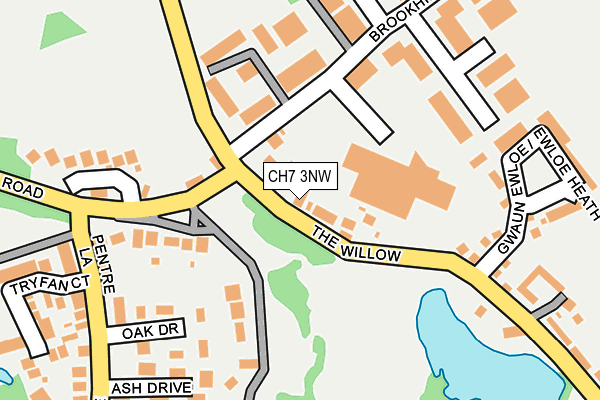 CH7 3NW map - OS OpenMap – Local (Ordnance Survey)