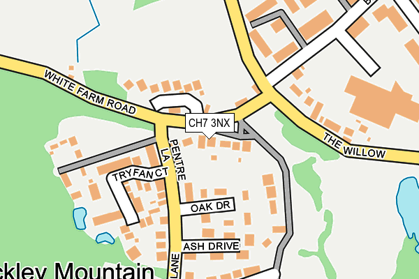 CH7 3NX map - OS OpenMap – Local (Ordnance Survey)