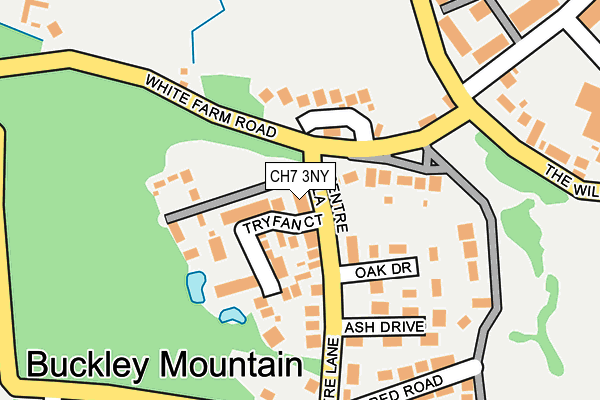 CH7 3NY map - OS OpenMap – Local (Ordnance Survey)