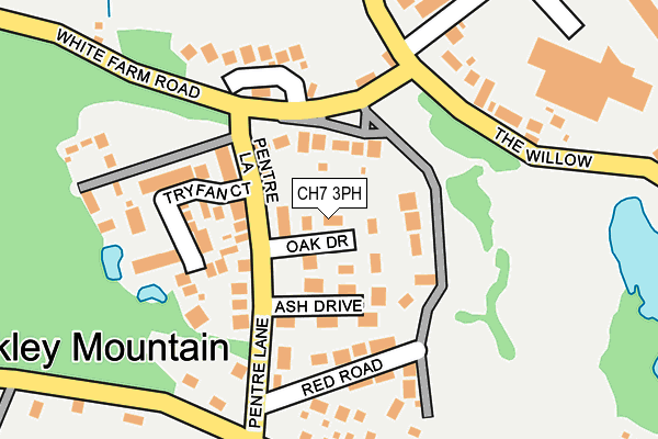 CH7 3PH map - OS OpenMap – Local (Ordnance Survey)