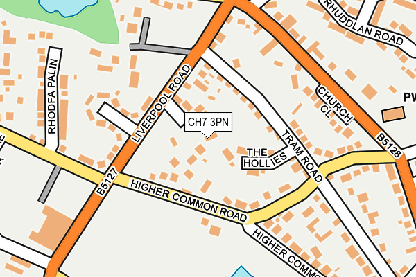 CH7 3PN map - OS OpenMap – Local (Ordnance Survey)