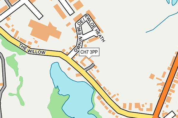 CH7 3PP map - OS OpenMap – Local (Ordnance Survey)