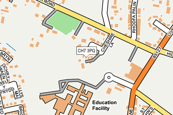 CH7 3PQ map - OS OpenMap – Local (Ordnance Survey)