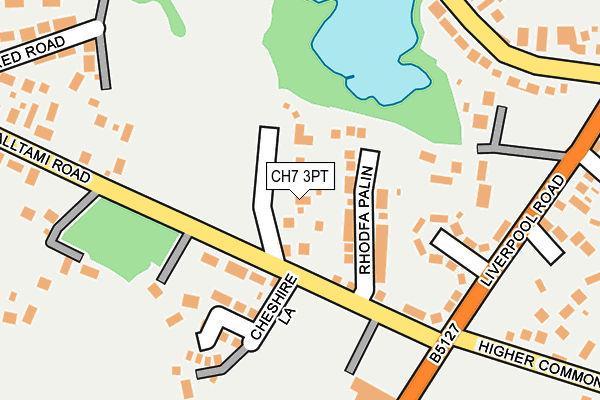 CH7 3PT map - OS OpenMap – Local (Ordnance Survey)