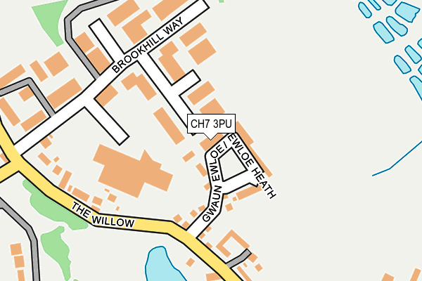 CH7 3PU map - OS OpenMap – Local (Ordnance Survey)