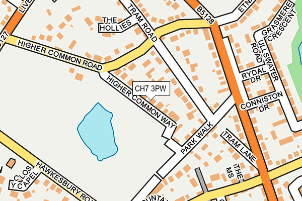 CH7 3PW map - OS OpenMap – Local (Ordnance Survey)