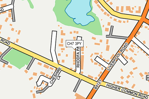 CH7 3PY map - OS OpenMap – Local (Ordnance Survey)