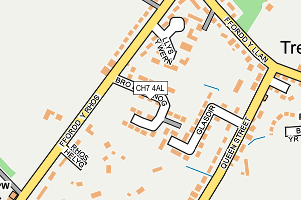 CH7 4AL map - OS OpenMap – Local (Ordnance Survey)