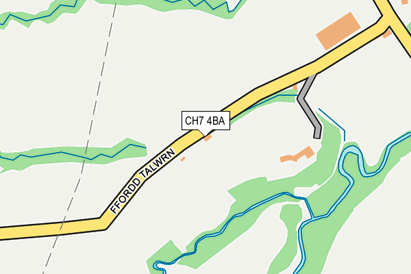 CH7 4BA map - OS OpenMap – Local (Ordnance Survey)