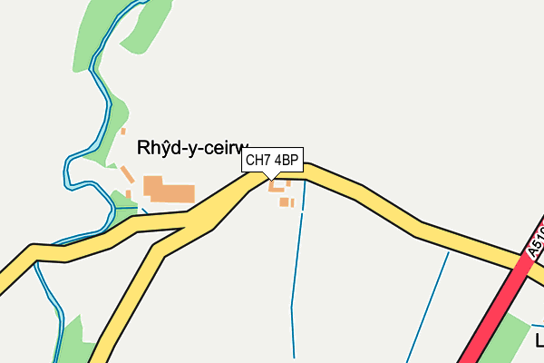 CH7 4BP map - OS OpenMap – Local (Ordnance Survey)