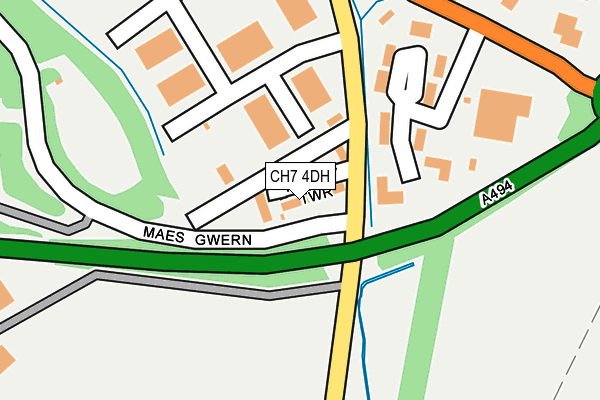 CH7 4DH map - OS OpenMap – Local (Ordnance Survey)