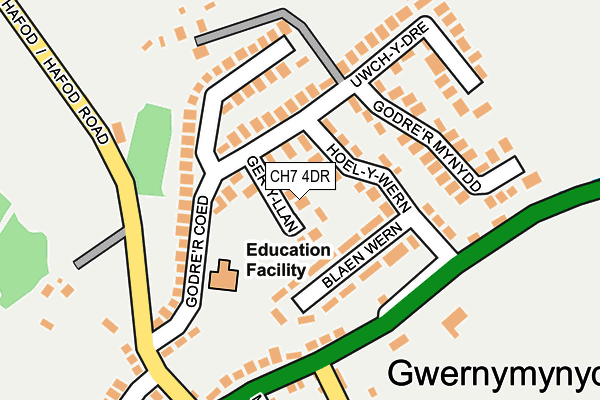 CH7 4DR map - OS OpenMap – Local (Ordnance Survey)