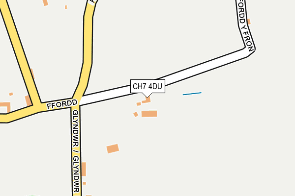 CH7 4DU map - OS OpenMap – Local (Ordnance Survey)