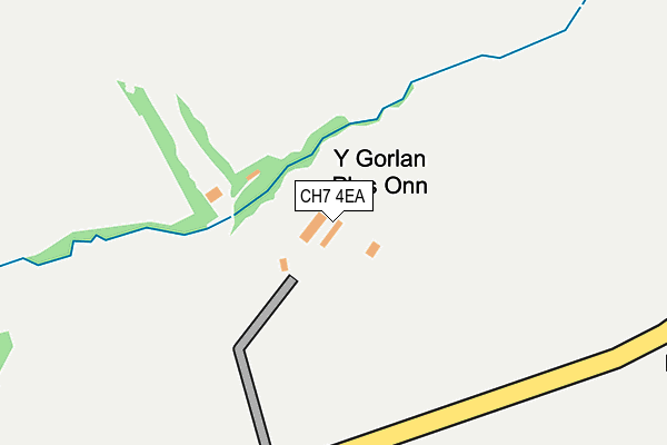 CH7 4EA map - OS OpenMap – Local (Ordnance Survey)