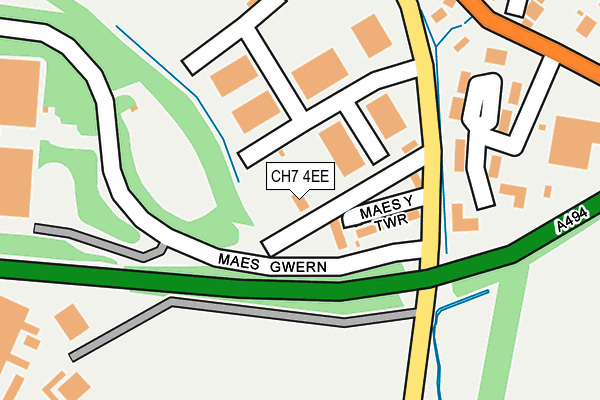 CH7 4EE map - OS OpenMap – Local (Ordnance Survey)