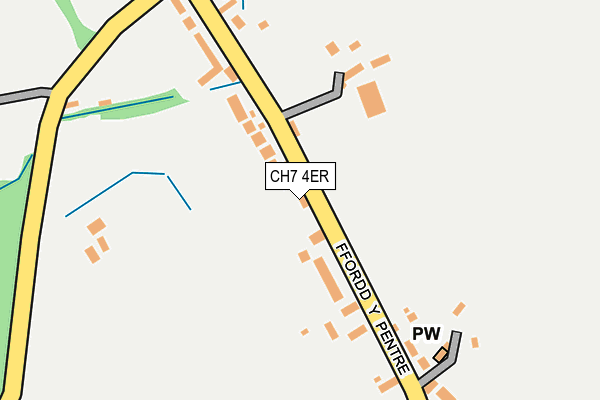 CH7 4ER map - OS OpenMap – Local (Ordnance Survey)