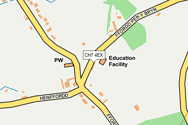 CH7 4EX map - OS OpenMap – Local (Ordnance Survey)