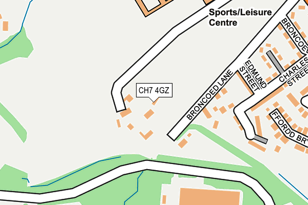 CH7 4GZ map - OS OpenMap – Local (Ordnance Survey)