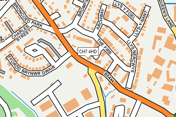 CH7 4HD map - OS OpenMap – Local (Ordnance Survey)