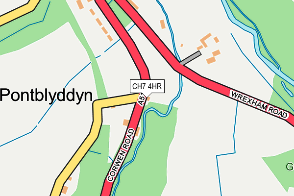 CH7 4HR map - OS OpenMap – Local (Ordnance Survey)