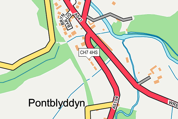 CH7 4HS map - OS OpenMap – Local (Ordnance Survey)