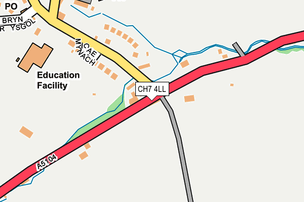 CH7 4LL map - OS OpenMap – Local (Ordnance Survey)