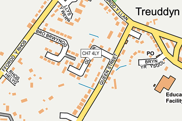 CH7 4LY map - OS OpenMap – Local (Ordnance Survey)