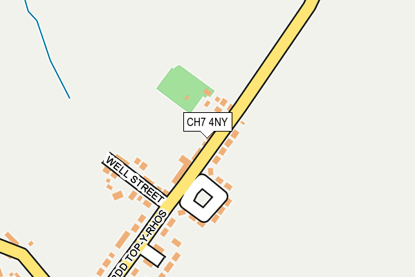 CH7 4NY map - OS OpenMap – Local (Ordnance Survey)