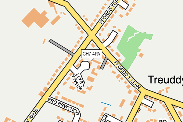 CH7 4PA map - OS OpenMap – Local (Ordnance Survey)