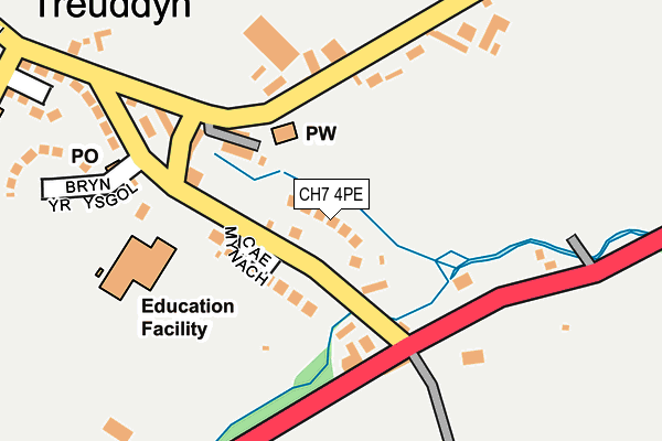 CH7 4PE map - OS OpenMap – Local (Ordnance Survey)