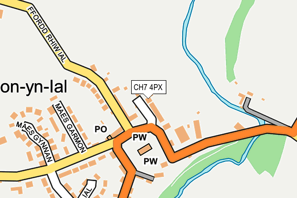 CH7 4PX map - OS OpenMap – Local (Ordnance Survey)