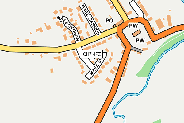 CH7 4PZ map - OS OpenMap – Local (Ordnance Survey)