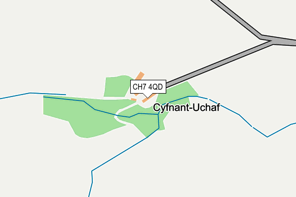 CH7 4QD map - OS OpenMap – Local (Ordnance Survey)