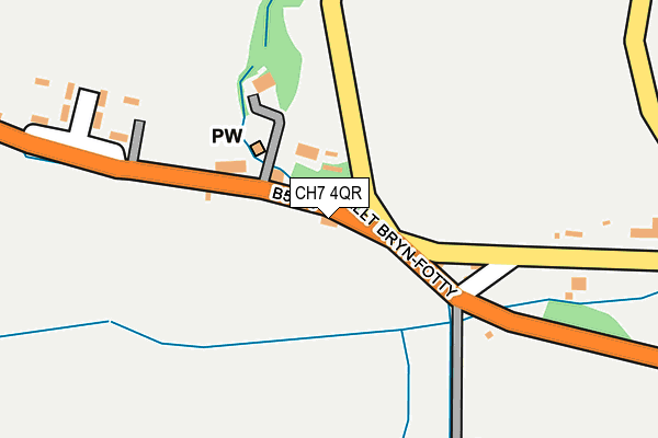 CH7 4QR map - OS OpenMap – Local (Ordnance Survey)