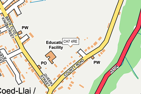 CH7 4RE map - OS OpenMap – Local (Ordnance Survey)