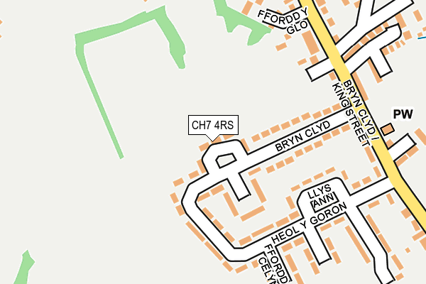 CH7 4RS map - OS OpenMap – Local (Ordnance Survey)