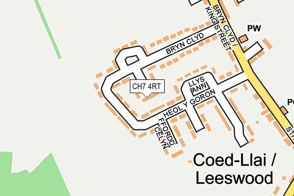 CH7 4RT map - OS OpenMap – Local (Ordnance Survey)