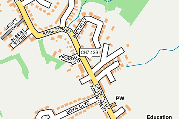 CH7 4SB map - OS OpenMap – Local (Ordnance Survey)