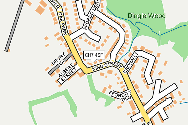 CH7 4SF map - OS OpenMap – Local (Ordnance Survey)