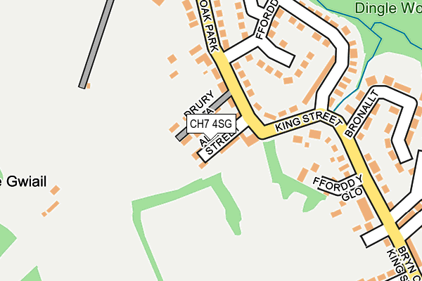 CH7 4SG map - OS OpenMap – Local (Ordnance Survey)