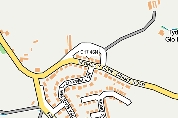 CH7 4SN map - OS OpenMap – Local (Ordnance Survey)