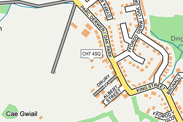 CH7 4SQ map - OS OpenMap – Local (Ordnance Survey)