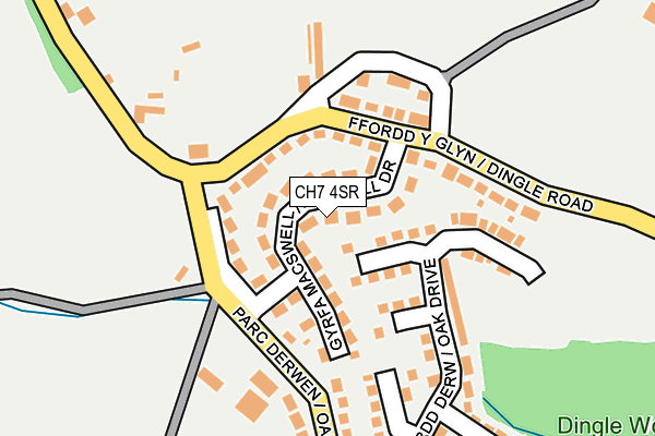 CH7 4SR map - OS OpenMap – Local (Ordnance Survey)