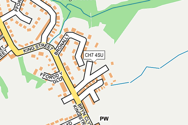 CH7 4SU map - OS OpenMap – Local (Ordnance Survey)