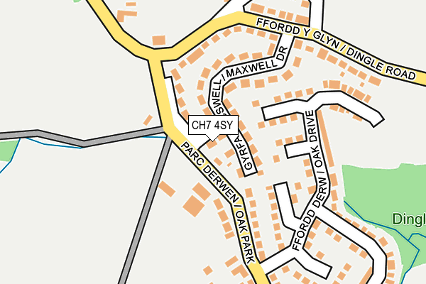 CH7 4SY map - OS OpenMap – Local (Ordnance Survey)