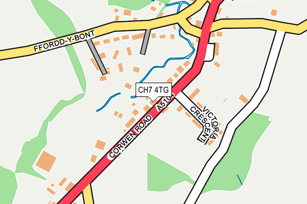 CH7 4TG map - OS OpenMap – Local (Ordnance Survey)